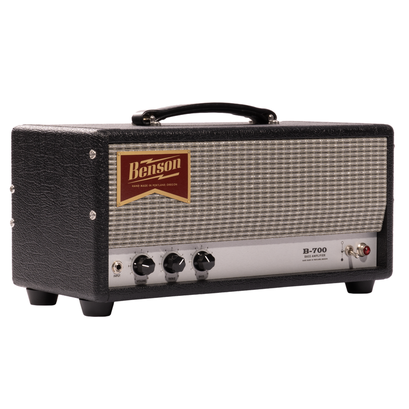 Benson Amps B700 Bass Amplifier Head, Black Tolex w/Silver Grille