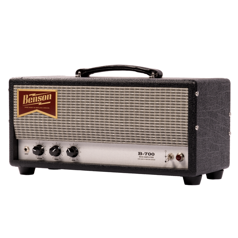 Benson Amps B700 Bass Amplifier Head, Black Tolex w/Silver Grille