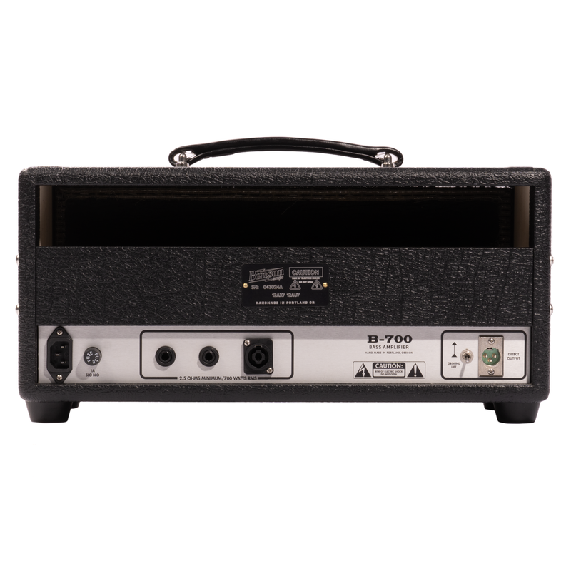 Benson Amps B700 Bass Amplifier Head, Black Tolex w/Silver Grille