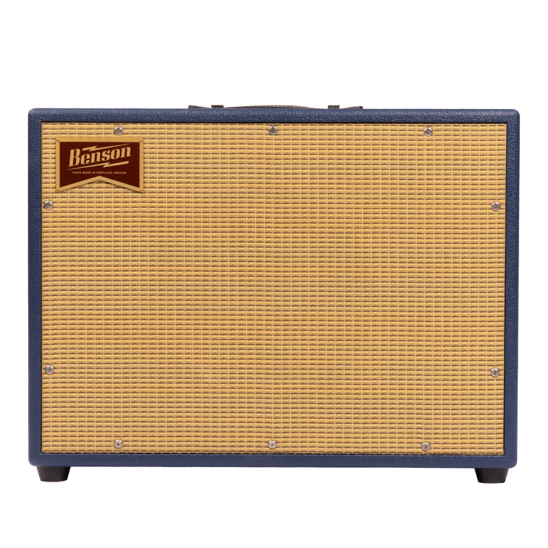 Benson Amps Monarch Reverb+ 1x12 Tube Guitar Combo Amplifier, Blue/Wheat