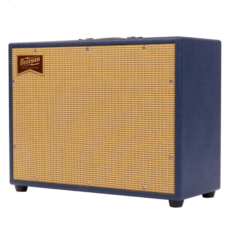 Benson Amps Monarch Reverb+ 1x12 Tube Guitar Combo Amplifier, Blue/Wheat