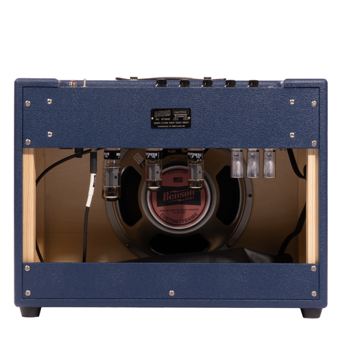 Benson Amps Monarch Reverb+ 1x12 Tube Guitar Combo Amplifier, Blue/Wheat