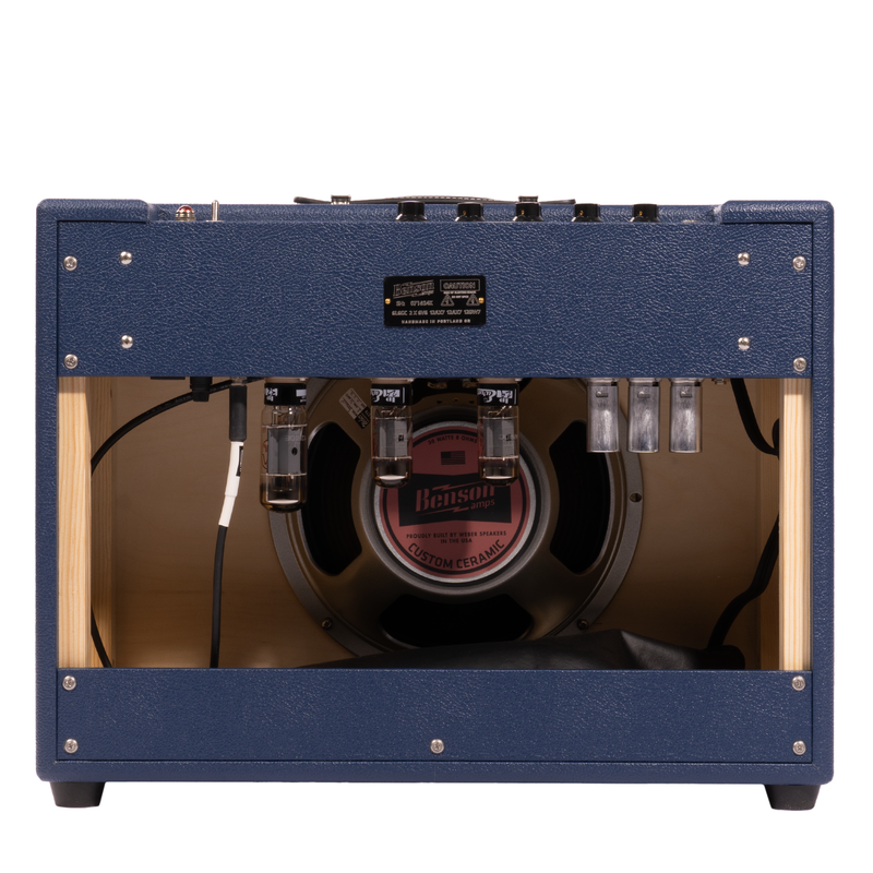 Benson Amps Monarch Reverb+ 1x12 Tube Guitar Combo Amplifier, Blue/Wheat