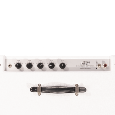Benson Amps Monarch Reverb+ 1x12 Tube Guitar Combo Amplifier, White/Oxblood
