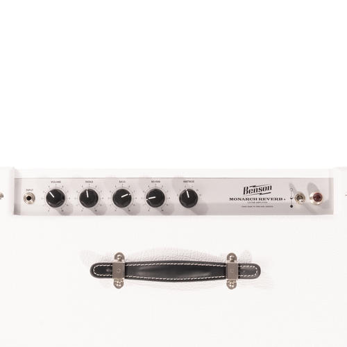 Benson Amps Monarch Reverb+ 1x12 Tube Guitar Combo Amplifier, White/Oxblood