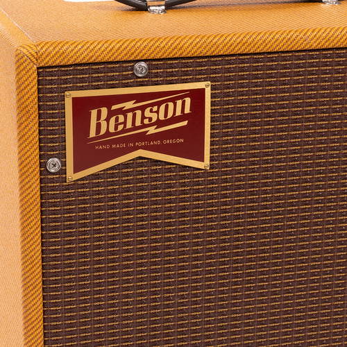 Benson Amps Vinny Reverb 5-Watt Combo Guitar Amp, Aged Tweed Tolex, Oxblood Grille