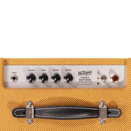 Benson Amps Vinny Reverb 5-Watt Combo Guitar Amp, Aged Tweed Tolex, Oxblood Grille