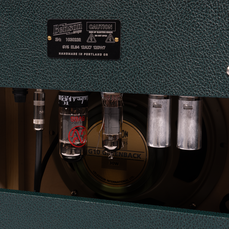 Benson Amps Vinny Reverb 5-Watt Combo Guitar Amp, Green Tolex