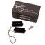 Fralin P Bass Style Bass Guitar Pickup Set, Stock Output, Black Covers