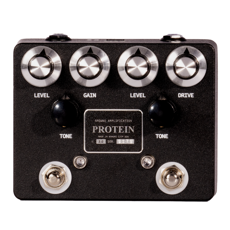 Browne Amplification The Protein Dual Overdrive V3 Effect Pedal, Black