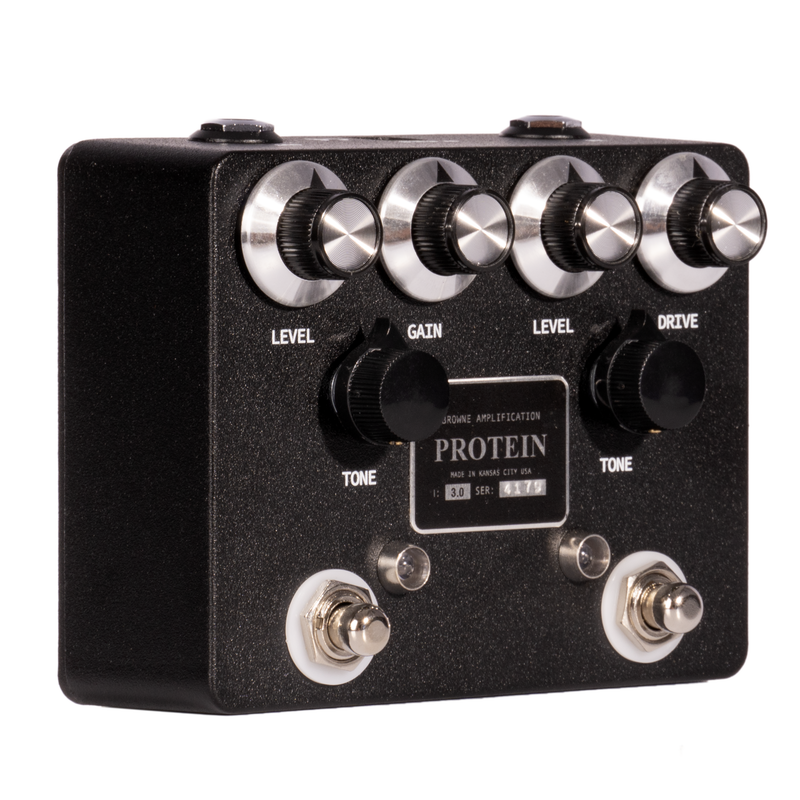 Browne Amplification The Protein Dual Overdrive V3 Effect Pedal, Black
