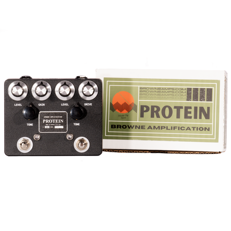 Browne Amplification The Protein Dual Overdrive V3 Effect Pedal, Black