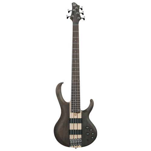 Ibanez BTB605TGF Standard 5-String Electric Bass, Transparent Gray Flat