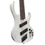 Ibanez BTB865MS Bass Workshop 5-String Multi Scale Electric Bass Guitar, Transparent White Flat