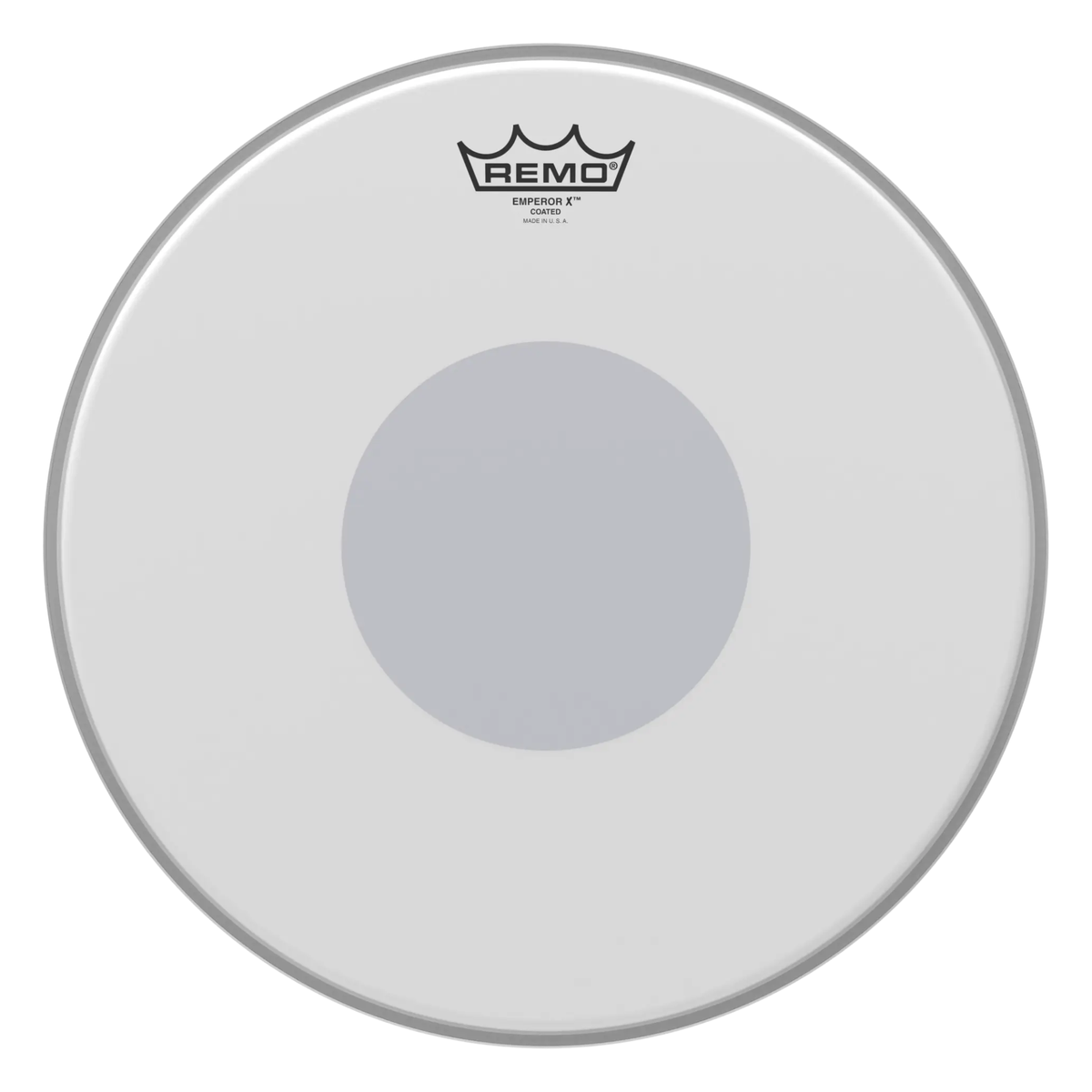 Remo 14" Emperor X Coated Snare Drum Head, Bottom Black Dot