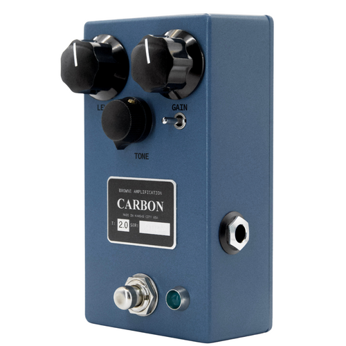 Browne Amplification Carbon V2 Overdrive Effect Pedal, Sky Blue