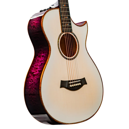 Taylor C12ce B6006 Catch Custom #6 Grand Concert Acoustic-Electric Guitar, Lutz Spruce/Big Leaf Maple