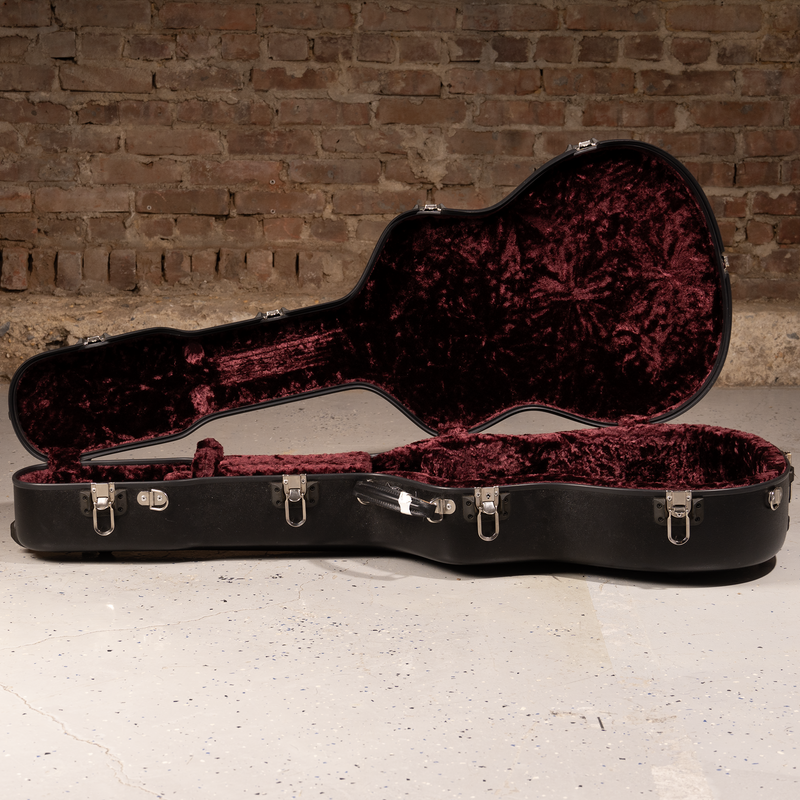 Calton Cases 00 12-Fret Style Hardshell w/ Red Velvet Interior, Black