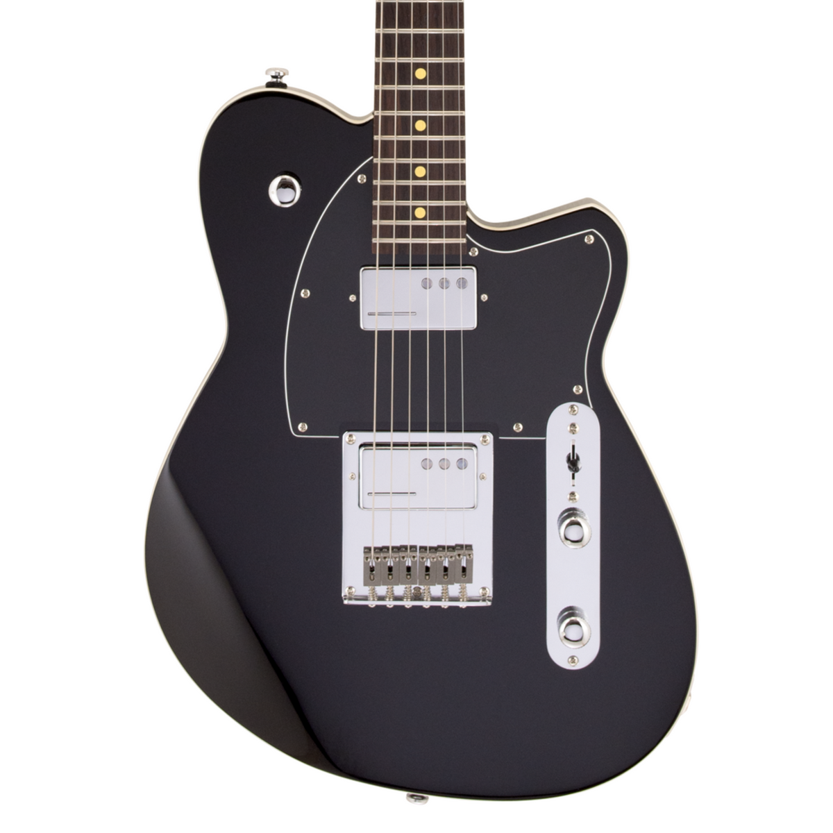 Reverend Crosscut Electric Guitar, Rosewood Fingerboard, Midnight Black