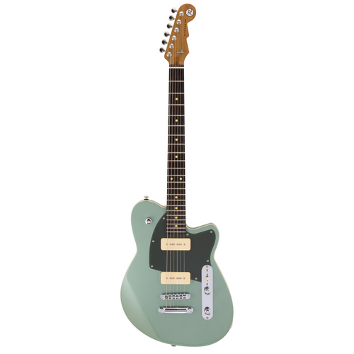 Reverend Charger 290 Electric Guitar, Rosewood Fingerboard, Metallic Alpine