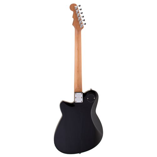 Reverend Charger HB Electric Guitar, Roasted Maple Neck & Fingerboard, Midnight Black