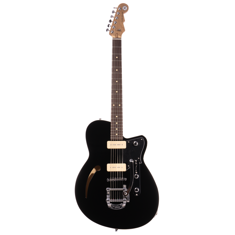Reverend Club King 290 Electric Guitar with Bigsby, Rosewood Fingerboard, Midnight Black
