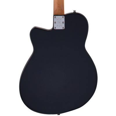 2024 Reverend Club King 290 Semi-Hollow Electric Guitar, Rosewood Fingerboard, Midnight Black w/Bigsby