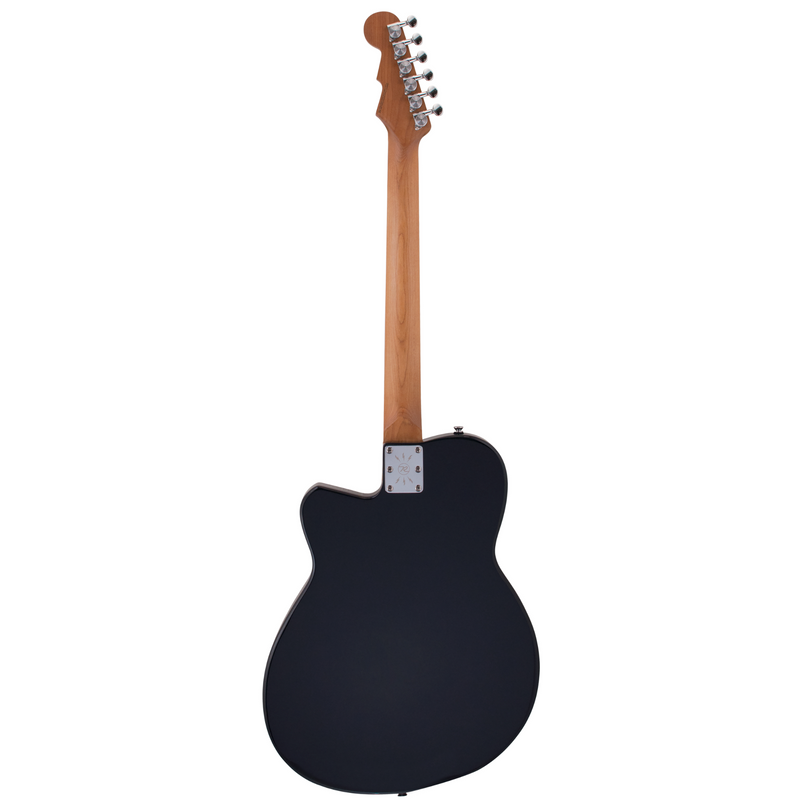 Reverend Club King 290 Semi-Hollow Electric Guitar, Rosewood Fingerboard, Midnight Black w/Bigsby