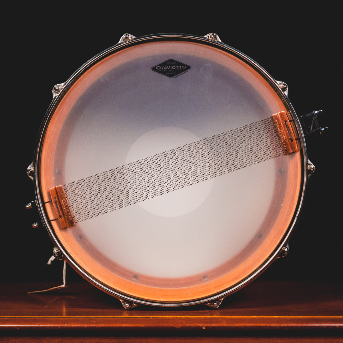 2004 Craviotto 6.5”x14” Snare Drum, Black Cherry w/ Bag - Used