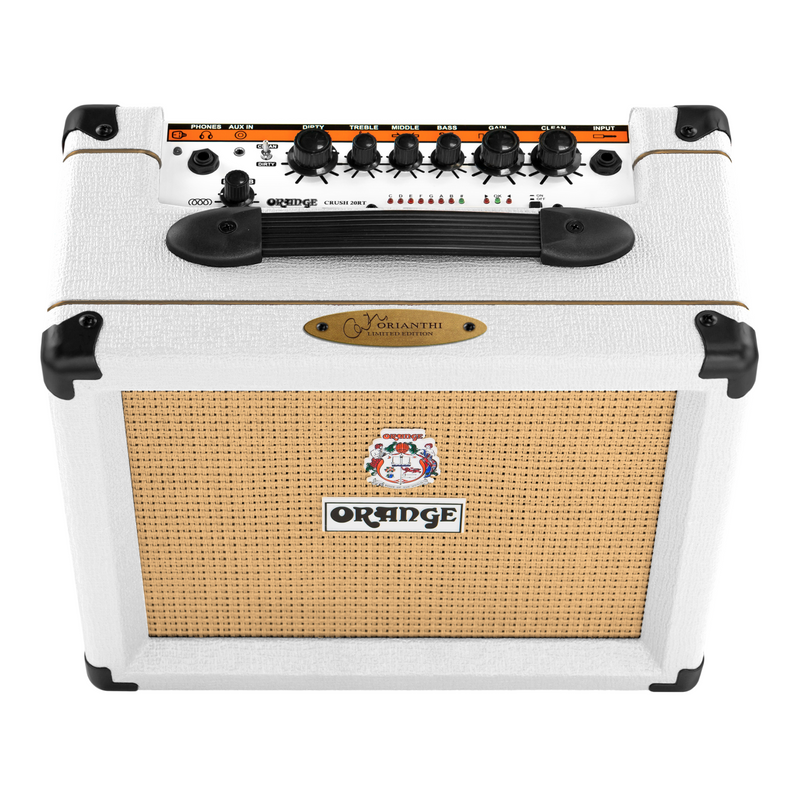 Orange Crush 20RT Guitar Combo Amplifier, Orianthi Limited Edition, White