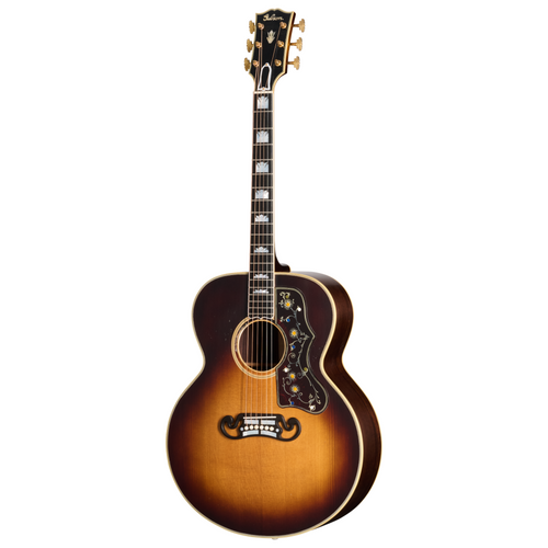 Gibson Custom Shop Pre-War SJ-200 Rosewood Light Aged Acoustic Guitar, Faded Vintage Sunburst