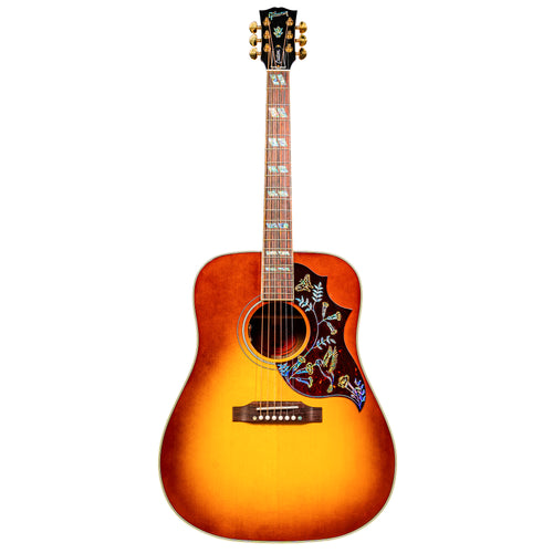 Gibson Custom Shop Hummingbird Elegant Koa Acoustic-Electric Guitar, Honey Burst