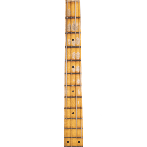 Fender Custom Shop Limited Edition '58 Precision Bass Relic, Aged Black Over Chocolate 3-Color Sunburst