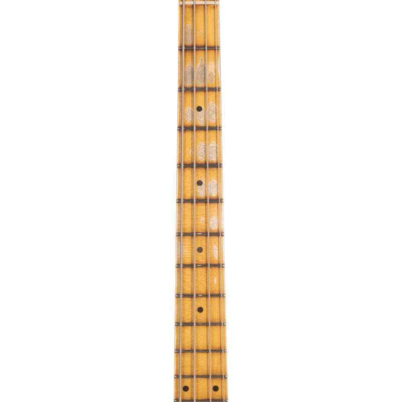 Fender Custom Shop Limited Edition '58 Precision Bass Relic, Aged Black Over Chocolate 3-color Sunburst