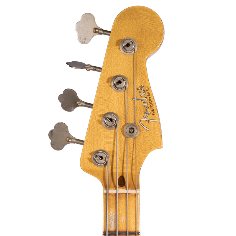 Fender Custom Shop Limited Edition '58 Precision Bass Relic, Aged Black Over Chocolate 3-color Sunburst