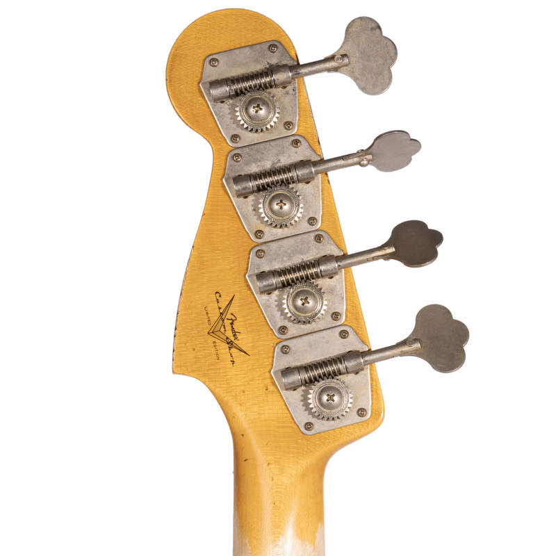 Fender Custom Shop Limited Edition '58 Precision Bass Relic, Aged Black Over Chocolate 3-color Sunburst