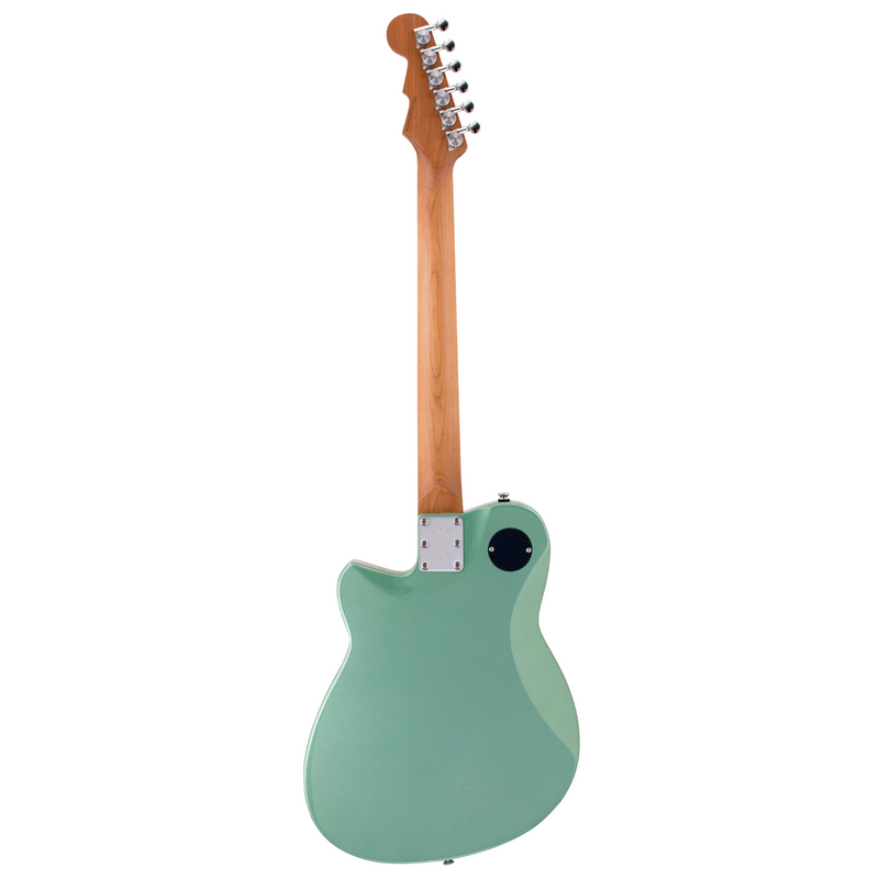 Reverend Double Agent OG Electric Guitar, Roasted Maple Neck & Fingerboard, Metallic Alpine