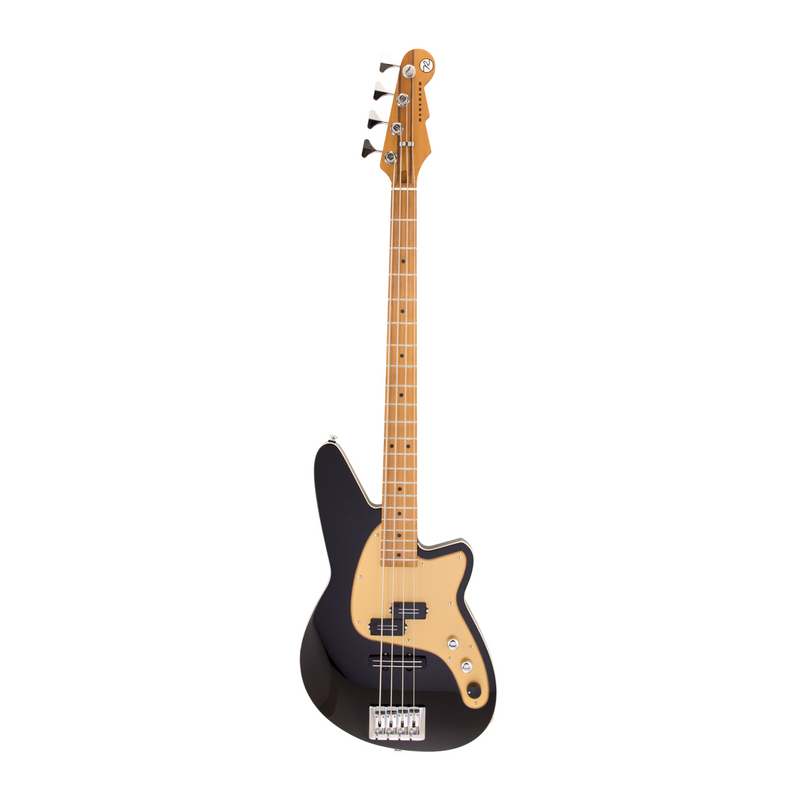 Reverend Decision P Bass Guitar, Roasted Maple Neck & Fingerboard, Midnight Black