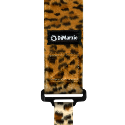 DiMarzio 2" ClipLock Guitar Strap, Faux Fur Cheetah