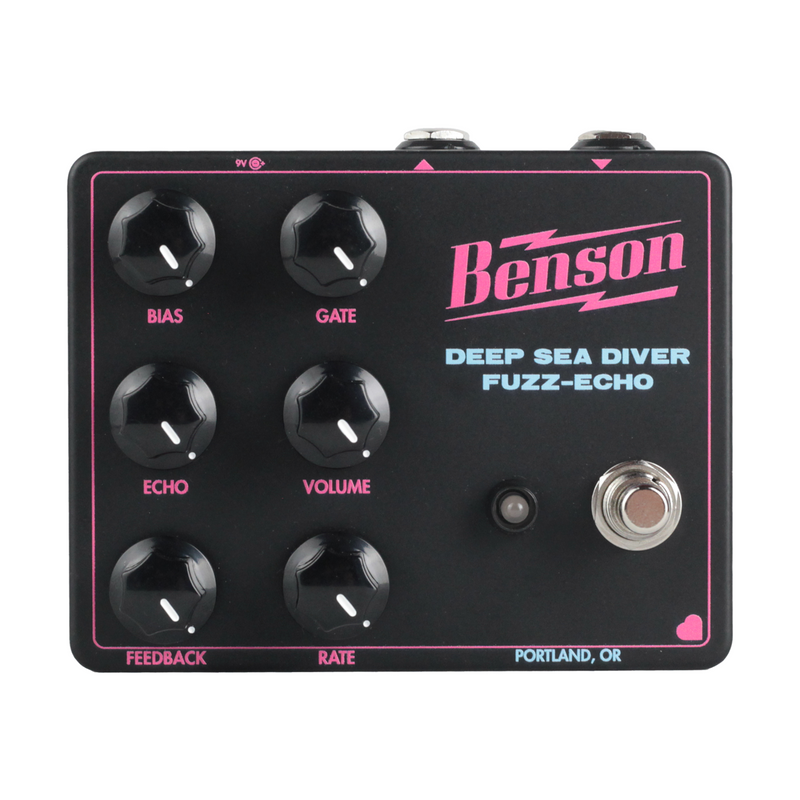 bias delay pedal Benson Amps Deep Sea Diver Fuzz-Echo Fuzz/Delay Effect Pedal