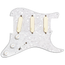 EMG DG20 David Gilmour Prewired Pickguard SA Ivory Pickup Set, 3-Ply White Pearloid