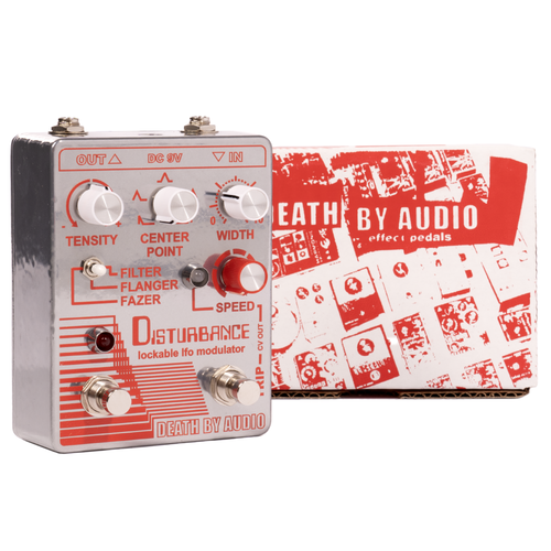lfo guitar pedal Death by Audio Disturbance Filter Flanger Phaser Pedal