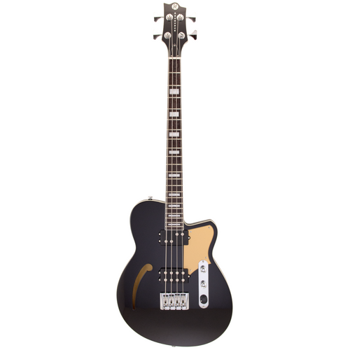 Reverend Dub King Bass Guitar, Rosewood Fingerboard, Midnight Black