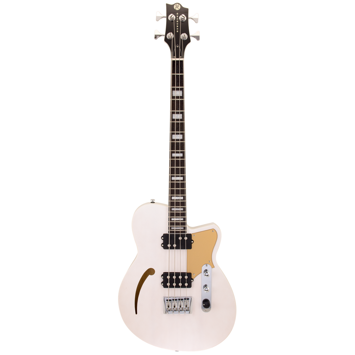 Reverend Dub King Bass Guitar, Rosewood Fingerboard, Trans White