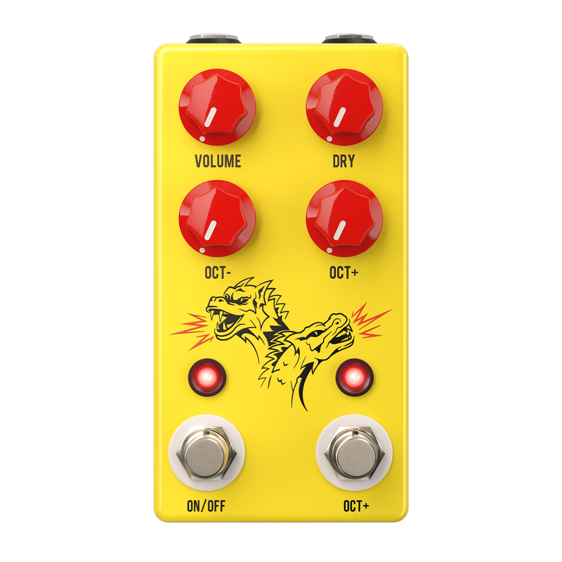 octave down pedal JHS Pedals Double Dragon Lo-Fi Octave Device Effect Pedal