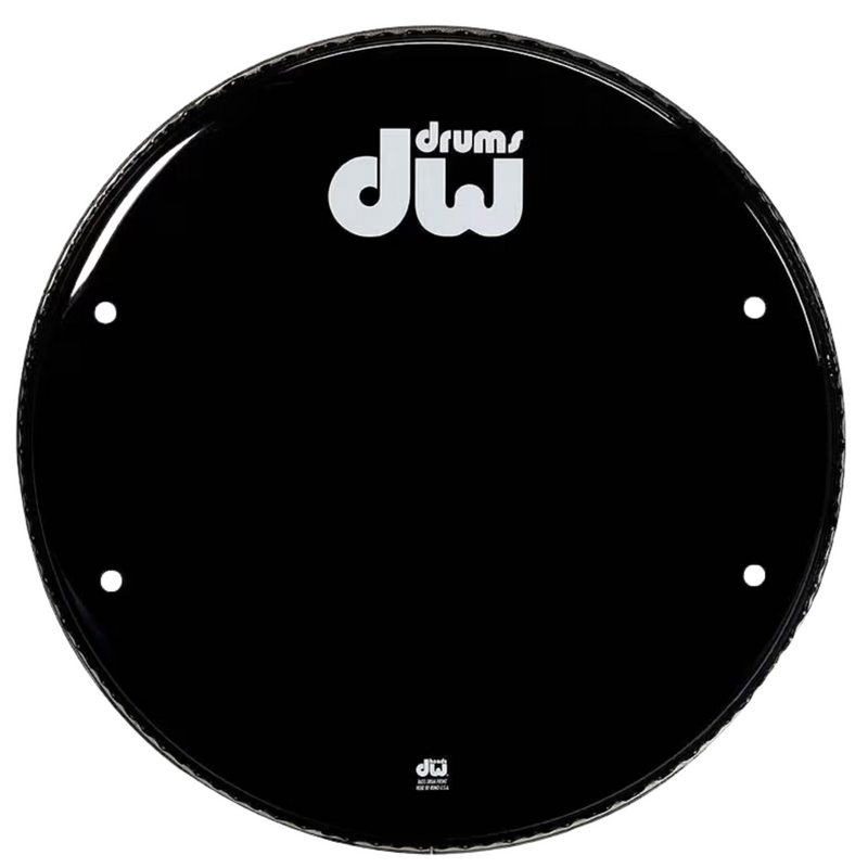 Drum Workshop 20" Gloss Black Vented Bass Drumhead