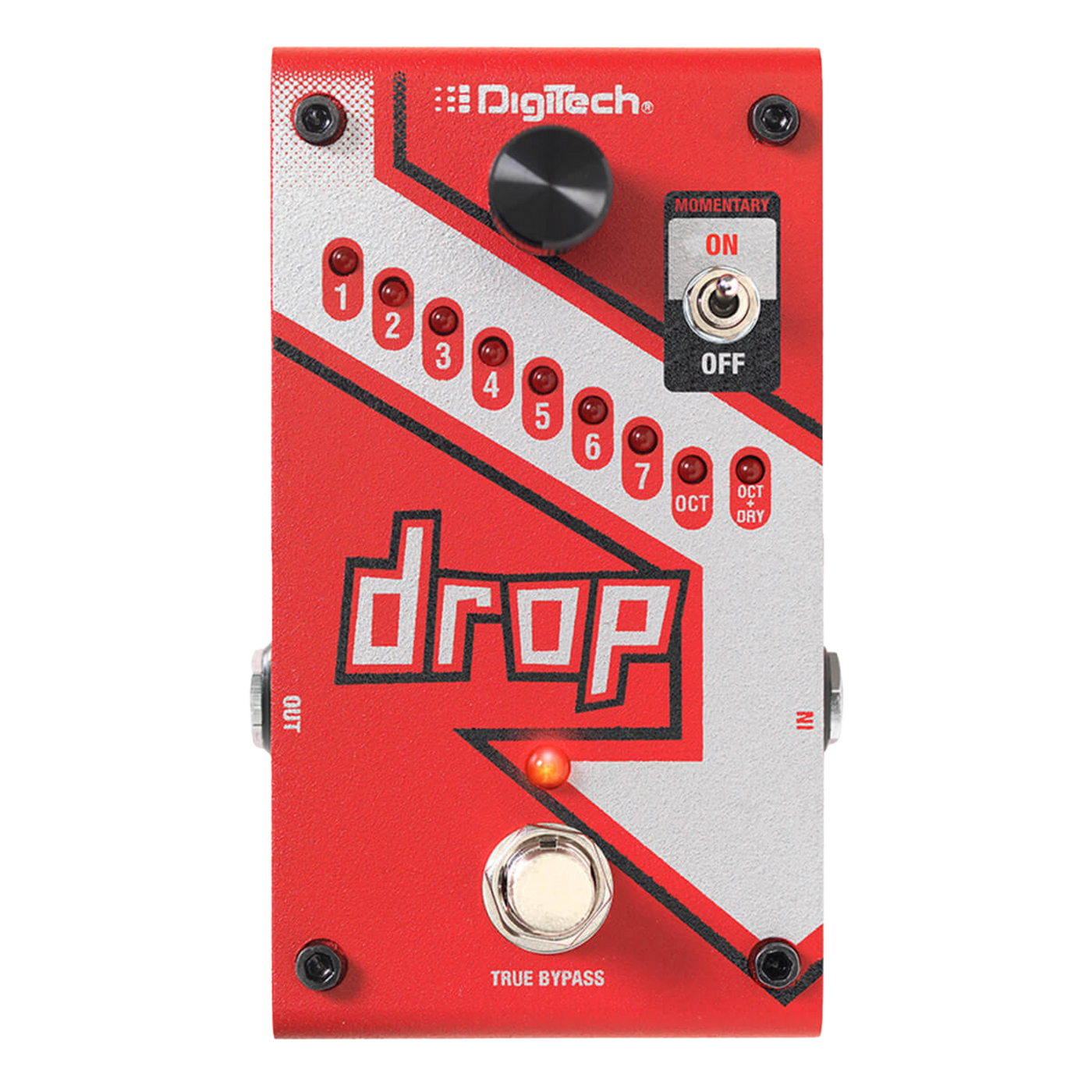 Digitech The Drop Polyphonic Drop Tune Pitch-Shifter Effect Pedal w/Po