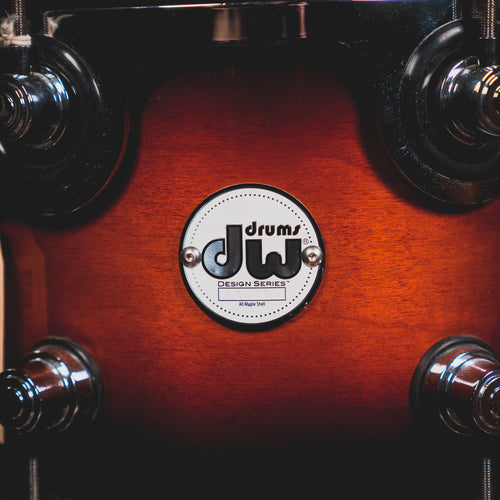 2015 DW Drums Design Series 4-Piece Shell Pack, Tobacco Burst w/ Bags - Used