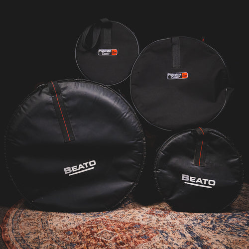 2015 DW Drums Design Series 4-Piece Shell Pack, Tobacco Burst w/ Bags - Used