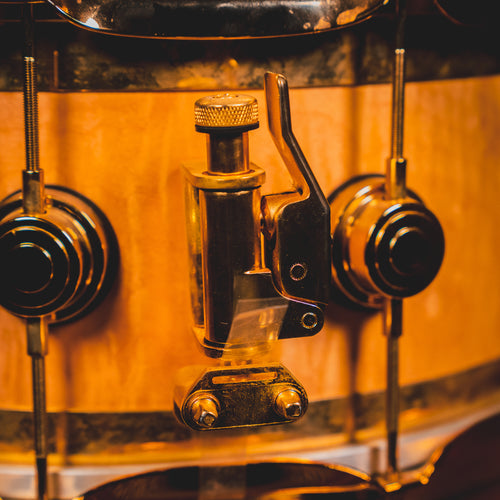 2007 DW Drums Edge Series 7”x14” Snare Drum, Brass/Maple - Used